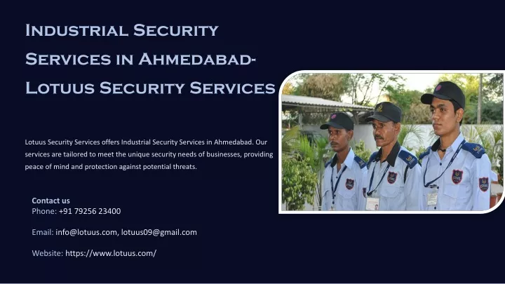 industrial security services in ahmedabad lotuus