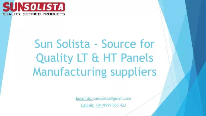 sun solista source for quality lt ht panels manufacturing suppliers