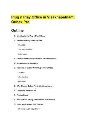 Plug n Play Office in Visakhapatnam_ Qubex Pro_3