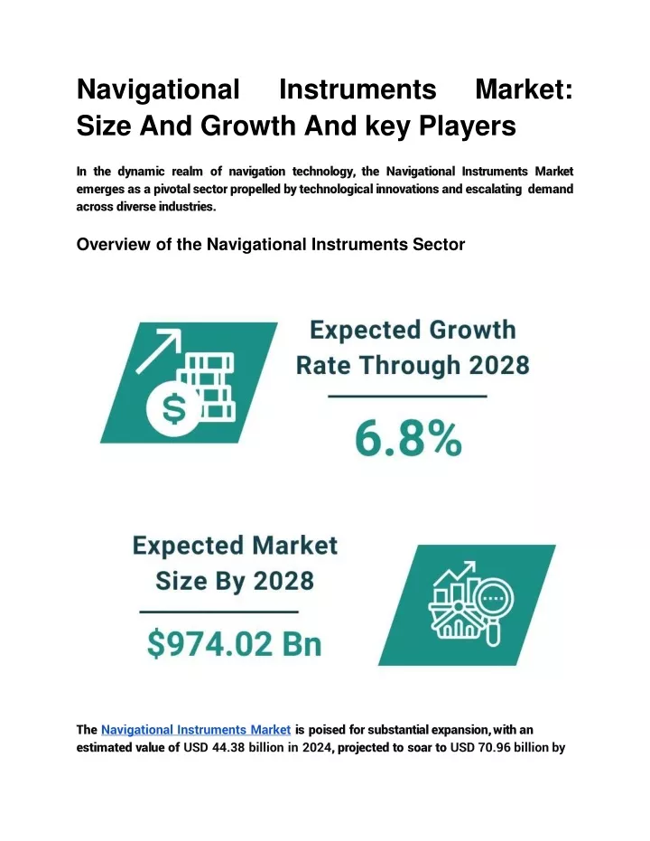 navigationa l instrument s market size and growth and key players