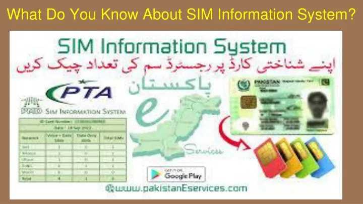 what do you know about sim information system