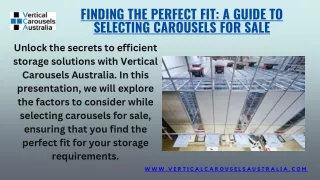 Finding the Perfect Fit A Guide to Selecting Carousels for Sale