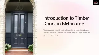 7 Popular Timber Door Designs in Melbourne