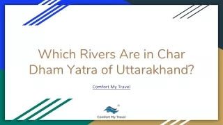 Which Rivers Are in Char Dham Yatra of Uttarakhand