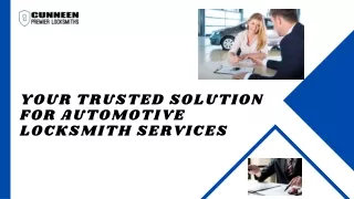 our Trusted Automotive Locksmith Solution