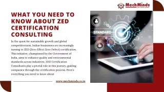 What You Need to Know About ZED Certification Consulting