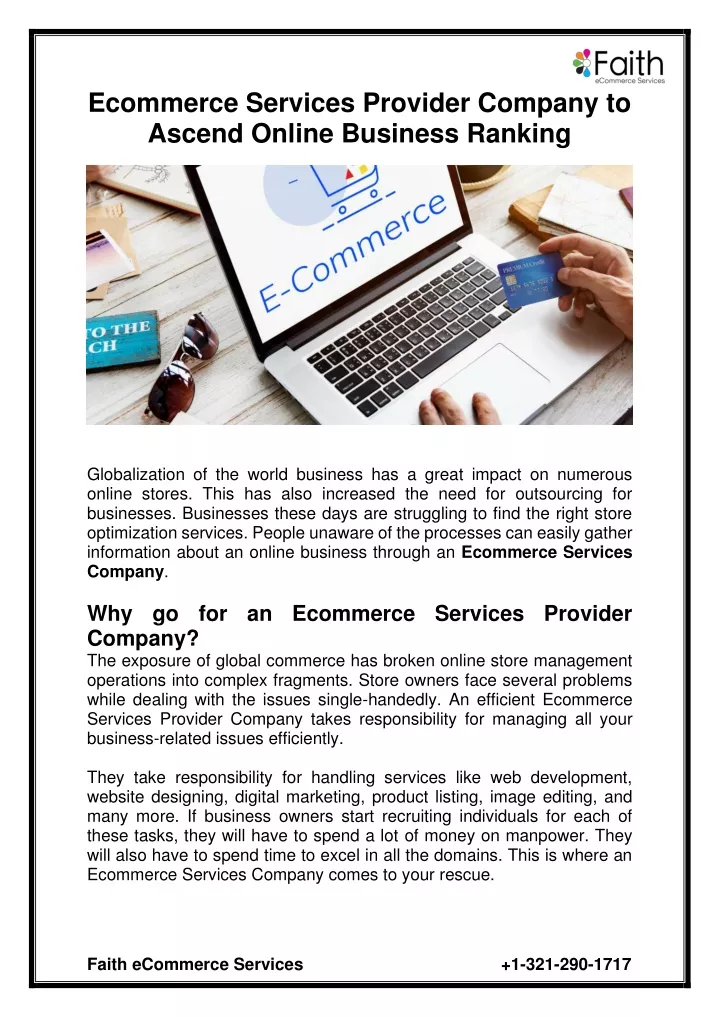 ecommerce services provider company to ascend