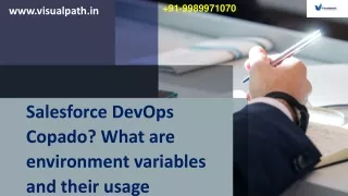 Salesforce DevOps Online Training - Salesforce DevOps Online Courses