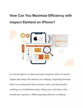 how can you maximize efficiency with
