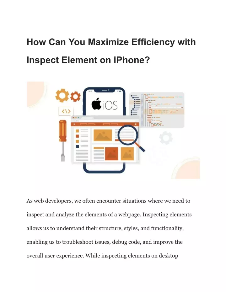 how can you maximize efficiency with