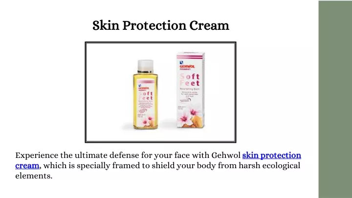 skin protection cream skin protection cream