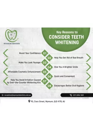 Key Reasons to Consider Teeth Whitening