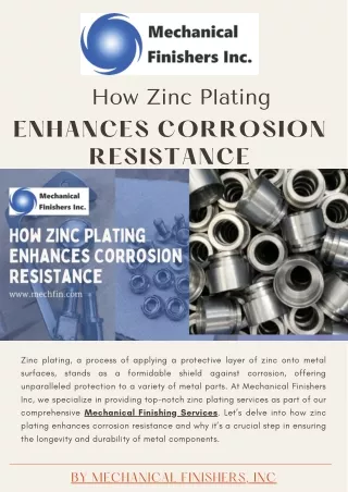How Zinc Plating Enhances Corrosion Resistance - www.mechfin.com