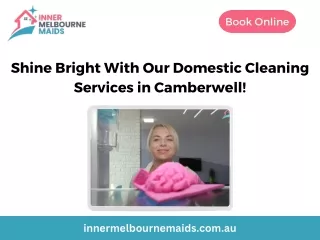 Shine Bright With Our Domestic Cleaning Services in Camberwell!