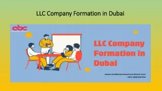 LLC Company Formation in Dubai