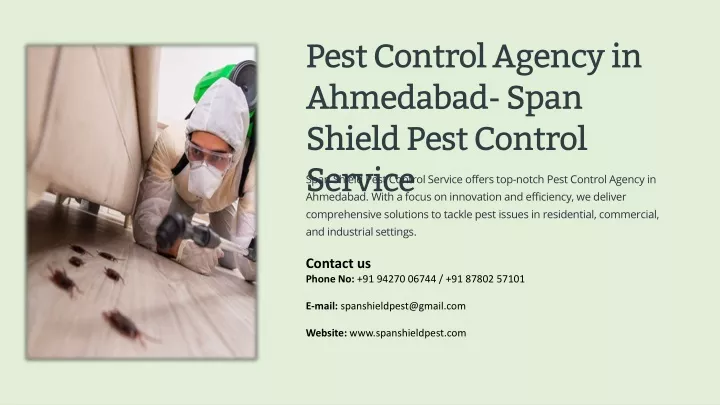 pest control agency in ahmedabad span shield pest
