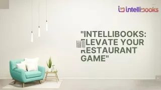 intellibooks elevate your restaurant game
