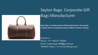 Corporate Gift Bags Manufacturer, Best Corporate Gift Bags Manufacturer