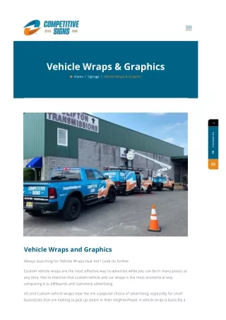 Custom Vehicle Wraps Near Me  Car Wraps NJ