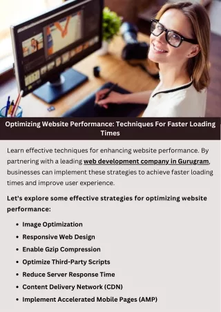 Optimizing Website Performance: Techniques For Faster Loading Times