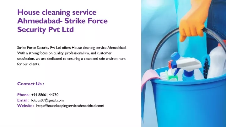 house cleaning service ahmedabad strike force