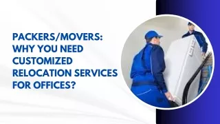 Packers/Movers: Why You Need Customized Relocation Services for Offices?