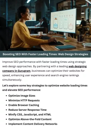Boosting SEO with Faster Loading Times: Web Design Strategies