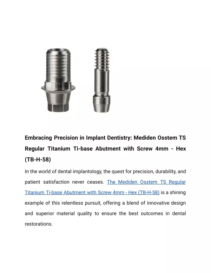 embracing precision in implant dentistry mediden