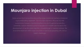 Mounjaro injection in Dubai
