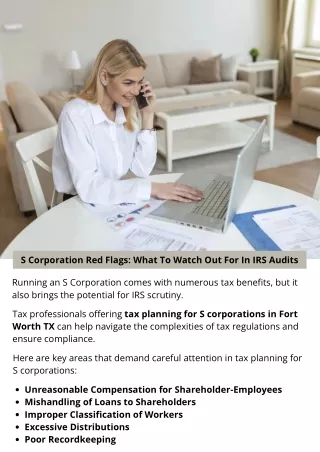 S Corporation Red Flags: What To Watch Out For In IRS Audits