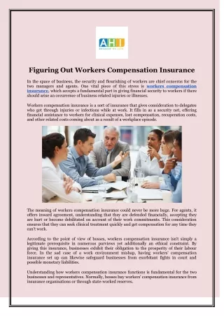Figuring Out Workers Compensation Insurance