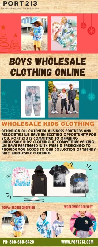 Boys Wholesale Clothing Online