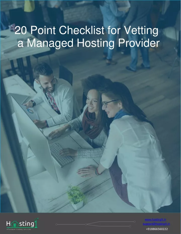 20 point checklist for vetting a managed hosting