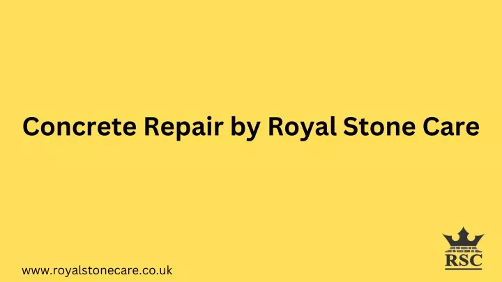 concrete repair by royal stone care