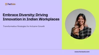 Embrace Diversity - Driving Innovation in Indian Workplaces