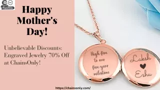 Unbelievable Discounts: Engraved Jewelry 70% Off at ChainsOnly!