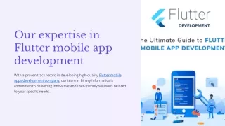 Flutter mobile apps development company