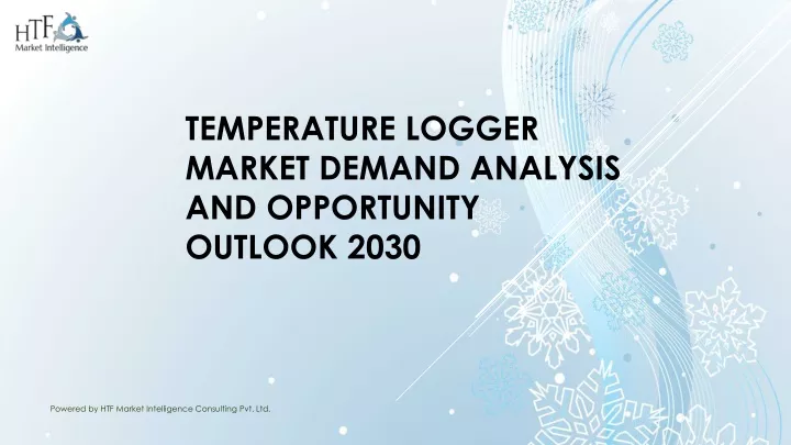 temperature logger market demand analysis and opportunity outlook 2030