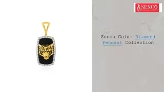 Diamond Pendant: Senco Gold's Stunning Collection