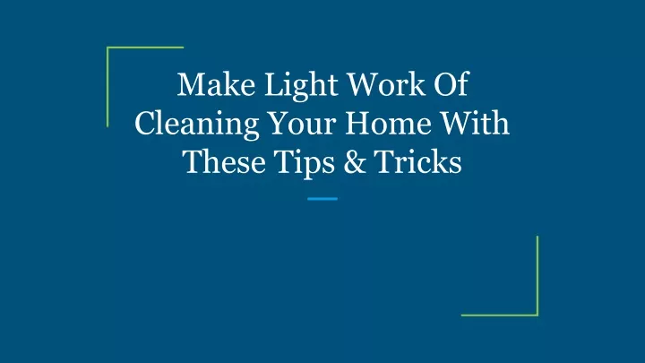make light work of cleaning your home with these