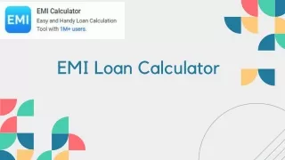 Monthly Emi Loan Calculator