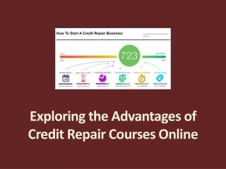 Exploring the Advantages of Credit Repair Courses Online