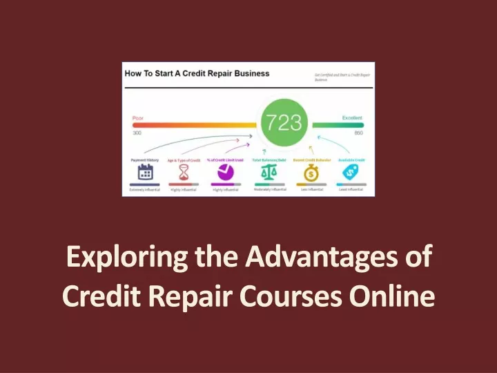 exploring the advantages of credit repair courses