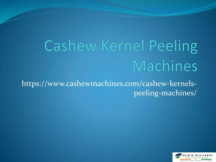 cashew kernel peeling machines