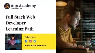 Full Stack Web Developer Learning Path ppt
