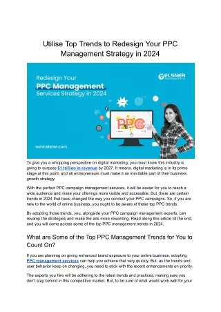 Utilise Top Trends to Redesign Your ppc management Strategy in 2024