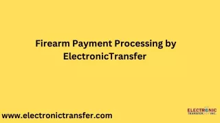 Firearm payment processing