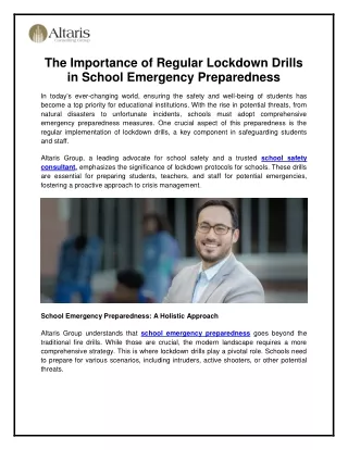 the importance of regular lockdown drills
