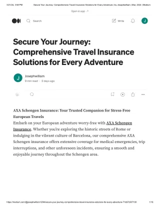 Secure Your Journey: Comprehensive Travel Insurance Solutions forEvery Adventure