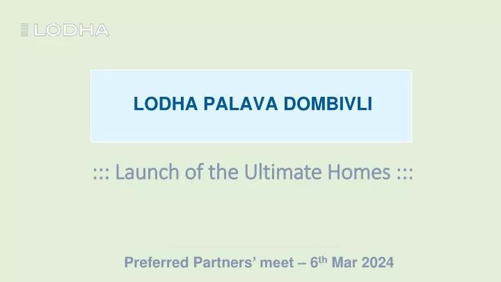 welcome welcome lodha preferred partner lodha